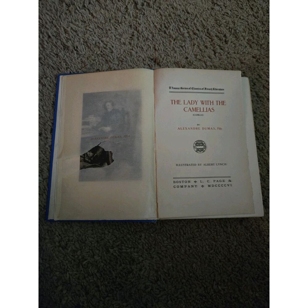The Lady with the Camellias by Alexandre Dumas Fils 1905, L.C. Page & Co.